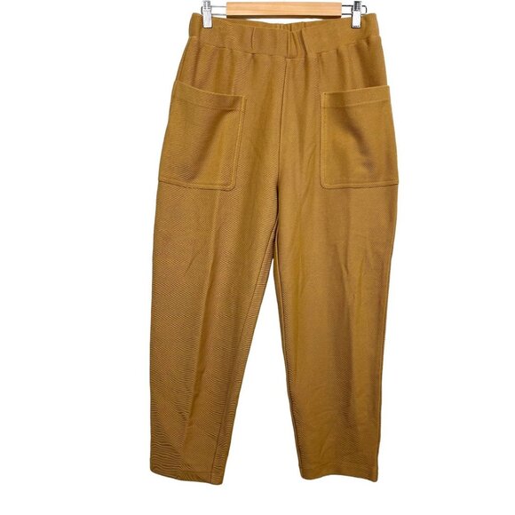Madewell Twill Jacquard Tapered‎ Pants brown size M - Picture 2 of 9